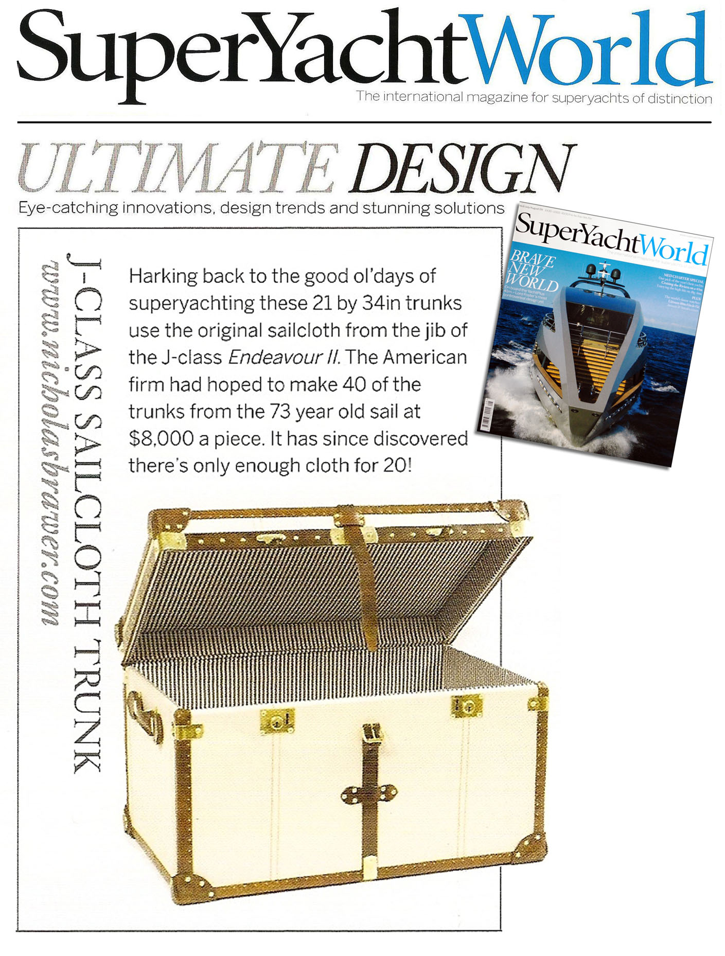 Nicholas Brawer Super Yacht World